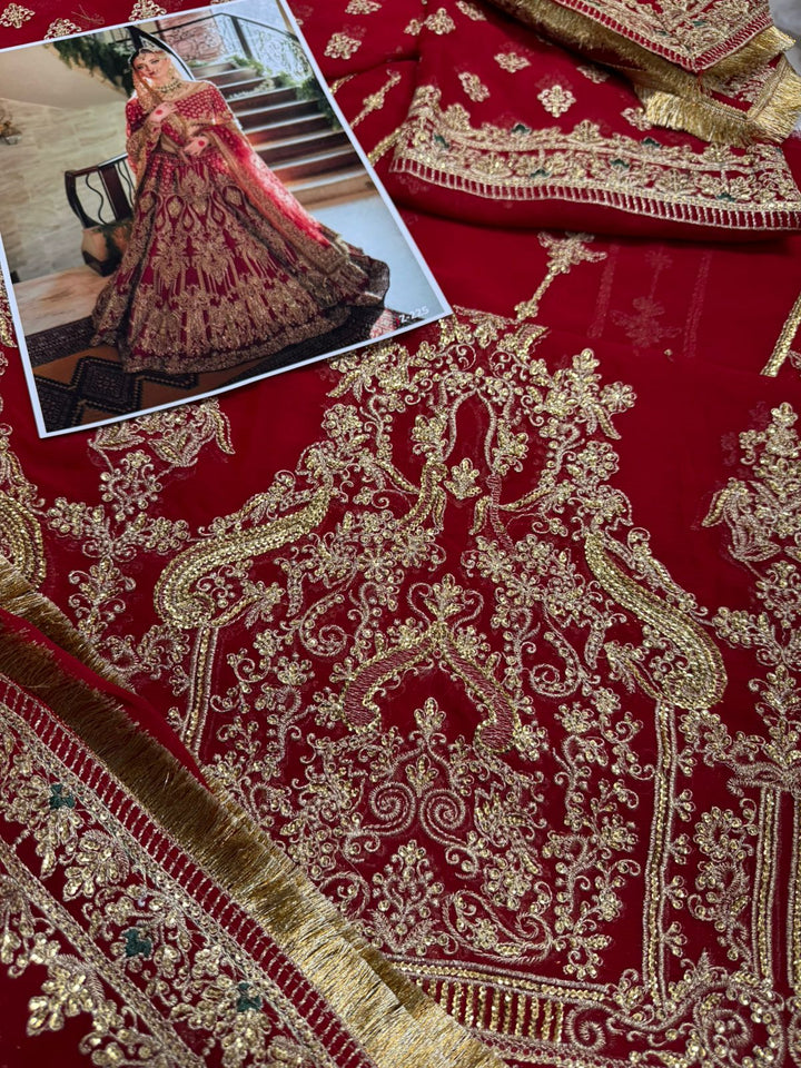 Maha Wajahat Chiffon Bridal Suit-Aarasta