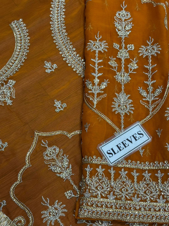 Mahawajahat Chiffon Bridal Suit-Aarasta