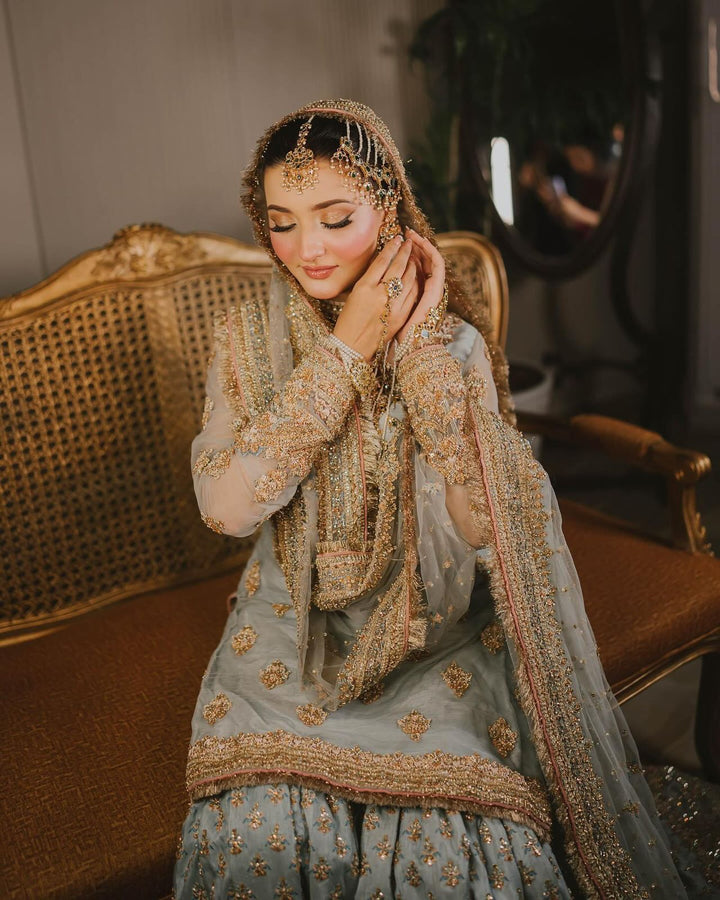 Maha Wajahat Chiffon Gharara-Aarasta