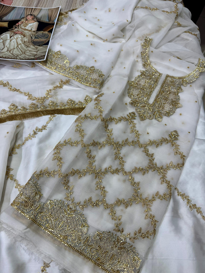 Mahawajahat Chiffon Bridal Suit-Aarasta