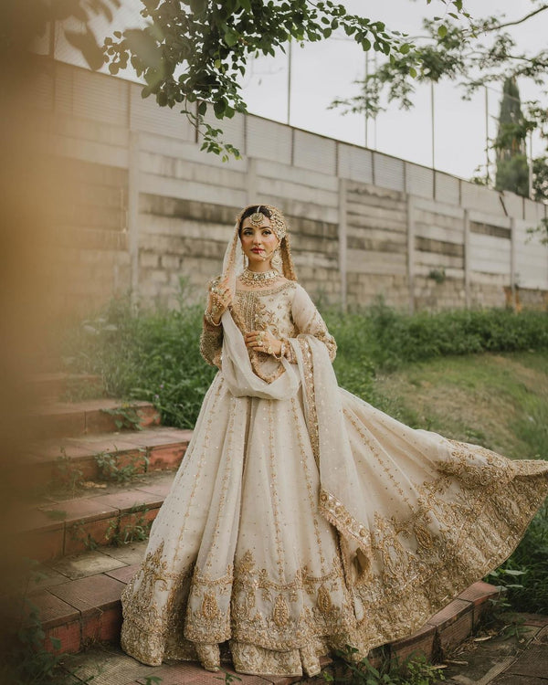 MahaWajahat Chiffon Frock-Off White-Chiffon-Maxi-Aarasta