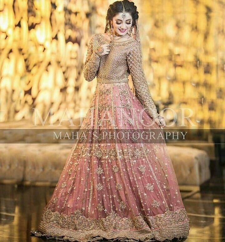 Maha bridal Maxi-Peach-Net-Maxi-Aarasta