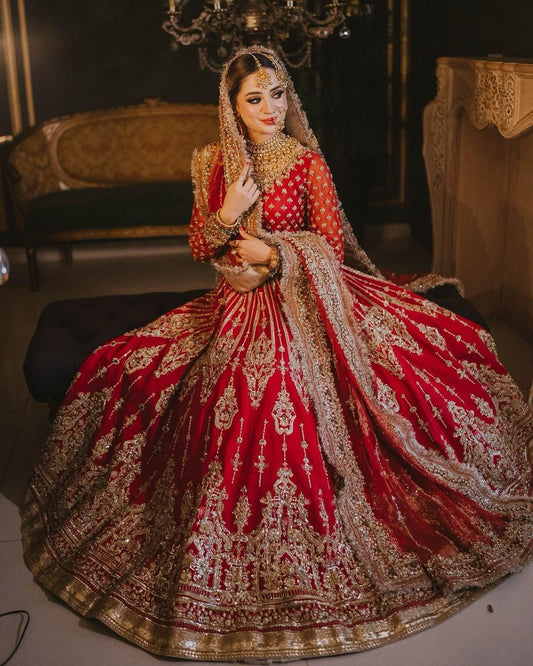 Maha Wajahat Chiffon Maxi-Red-Chiffon-Maxi-Aarasta