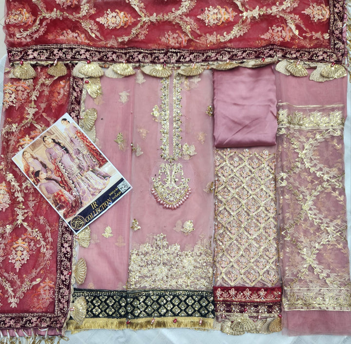 Maria B Net Bridal Suit-Aarasta