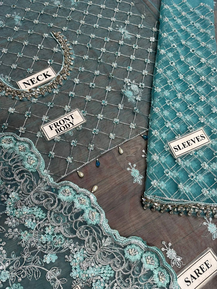 Maria B Net Saree-Aarasta