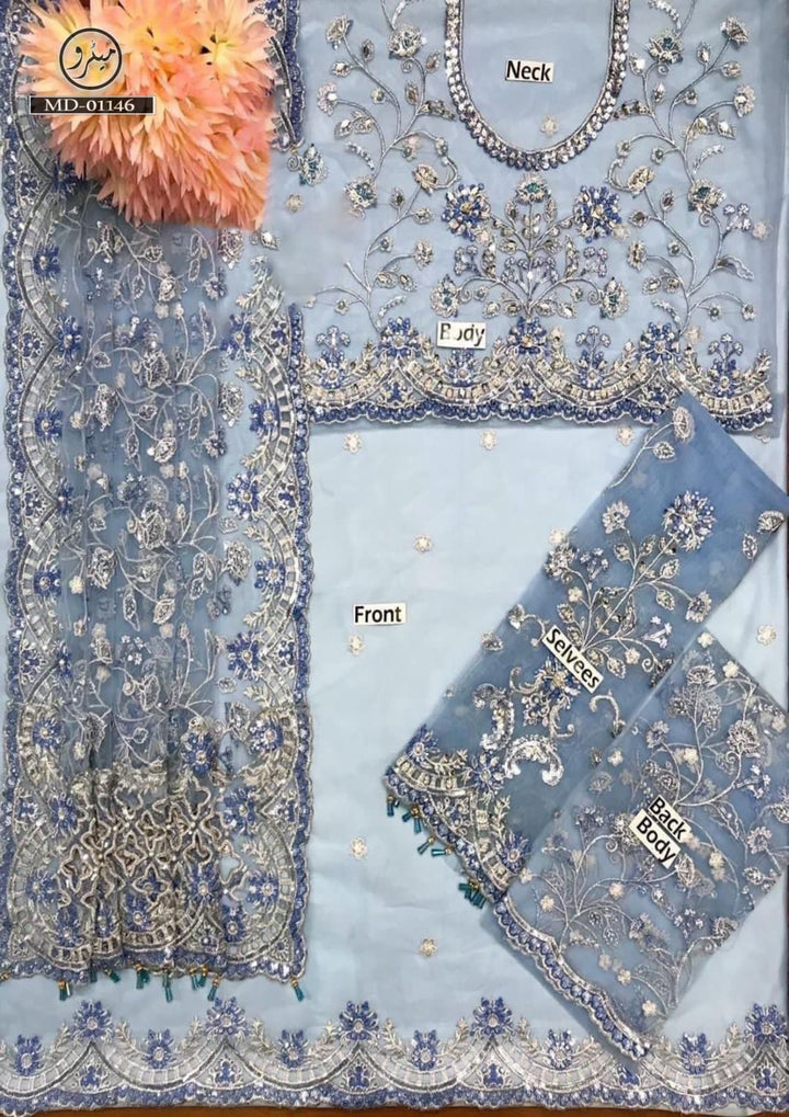 Maria B Net Saree-Aarasta