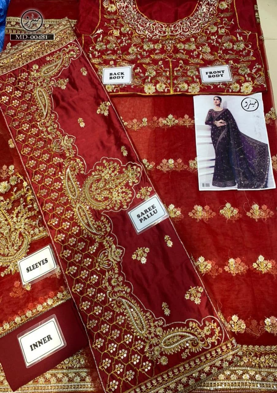 Maria B Net Saree-Aarasta