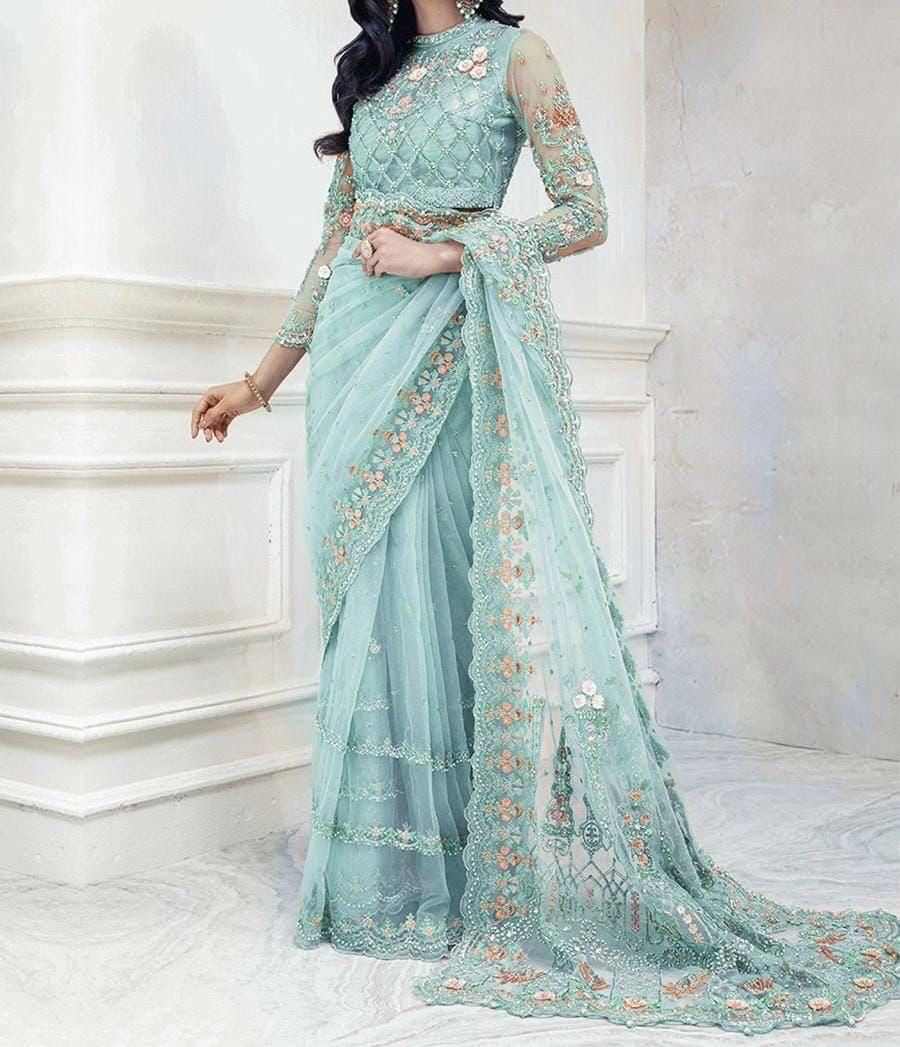 Maria B Net Saree-Aarasta