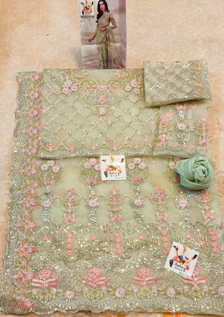 Maria B Net Saree-Aarasta