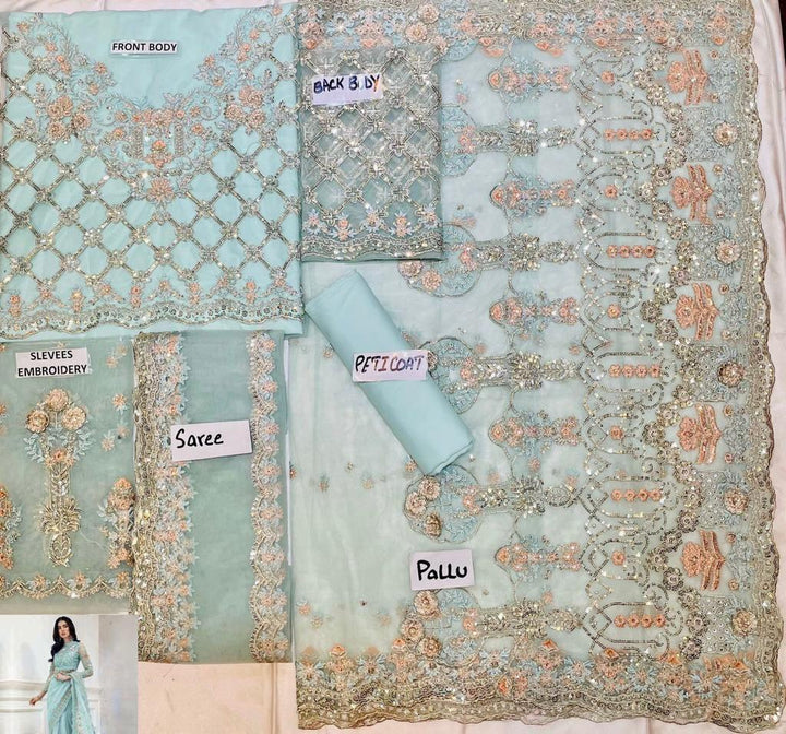 Maria B Net Saree-Aarasta