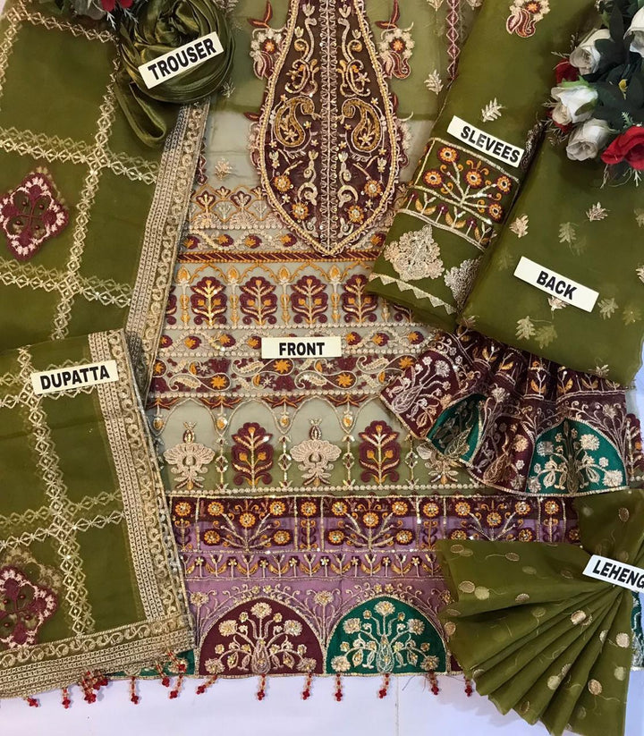 Maria B Organza Suit-Aarasta