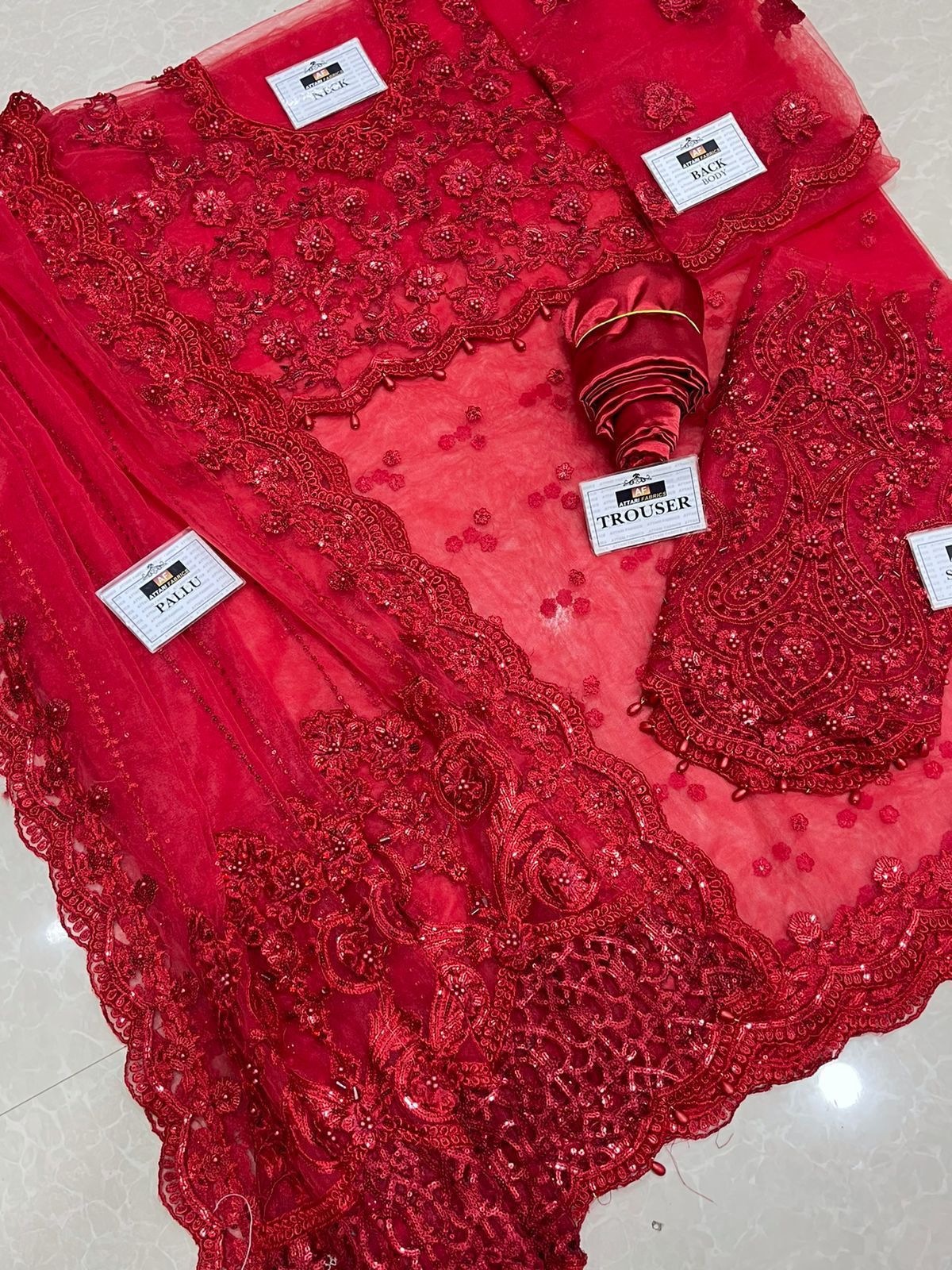 Maria B Net Saree-Aarasta