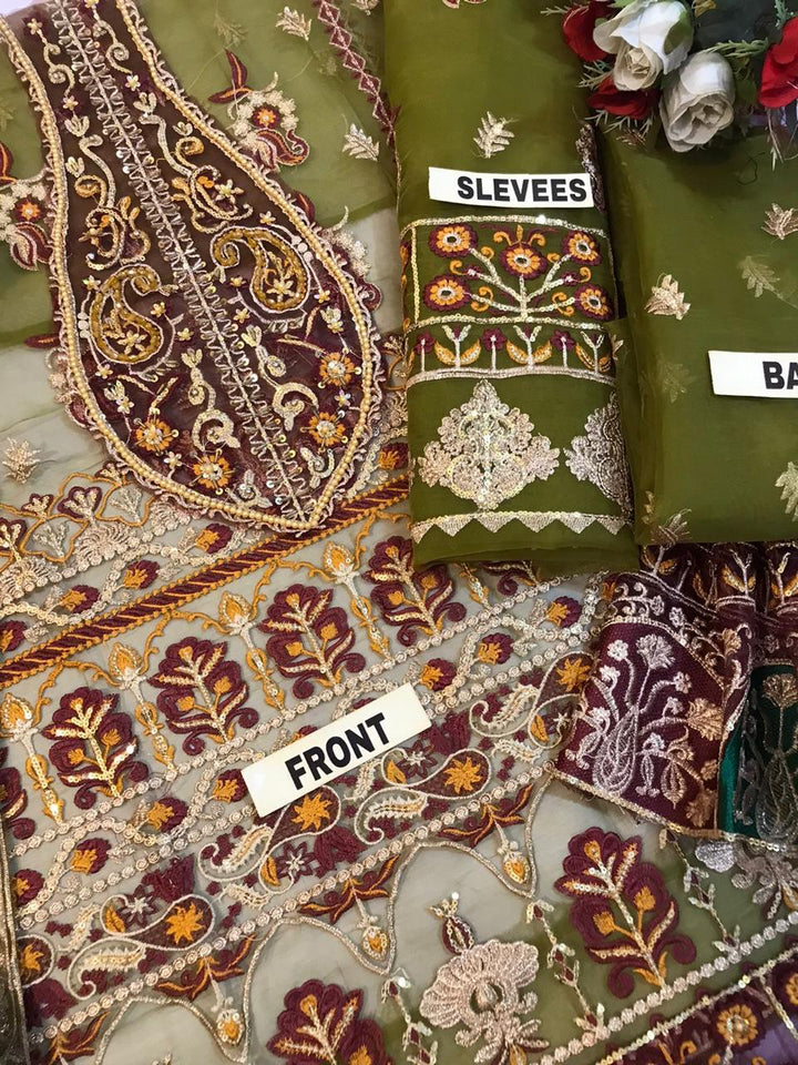 Maria B Organza Suit-Aarasta