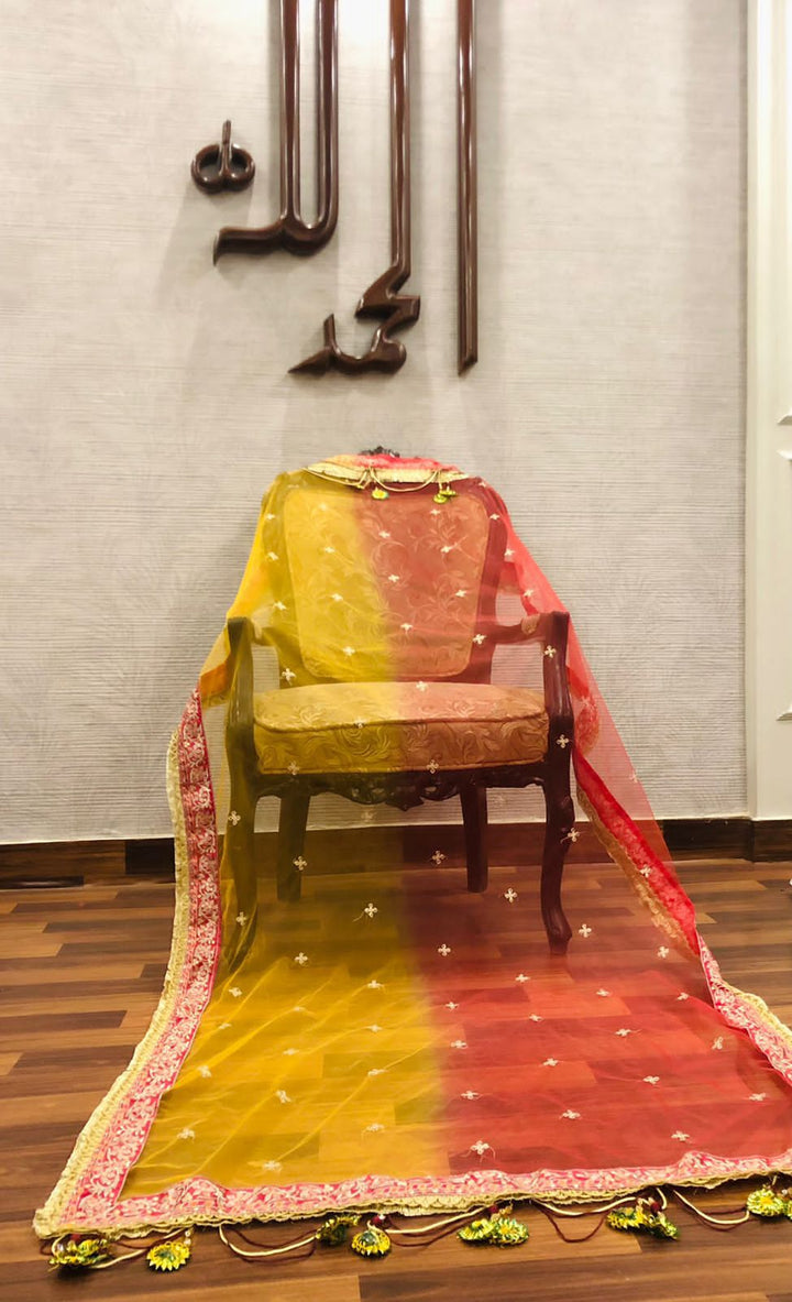 Maria B Chiffon Bridal Suit-Aarasta