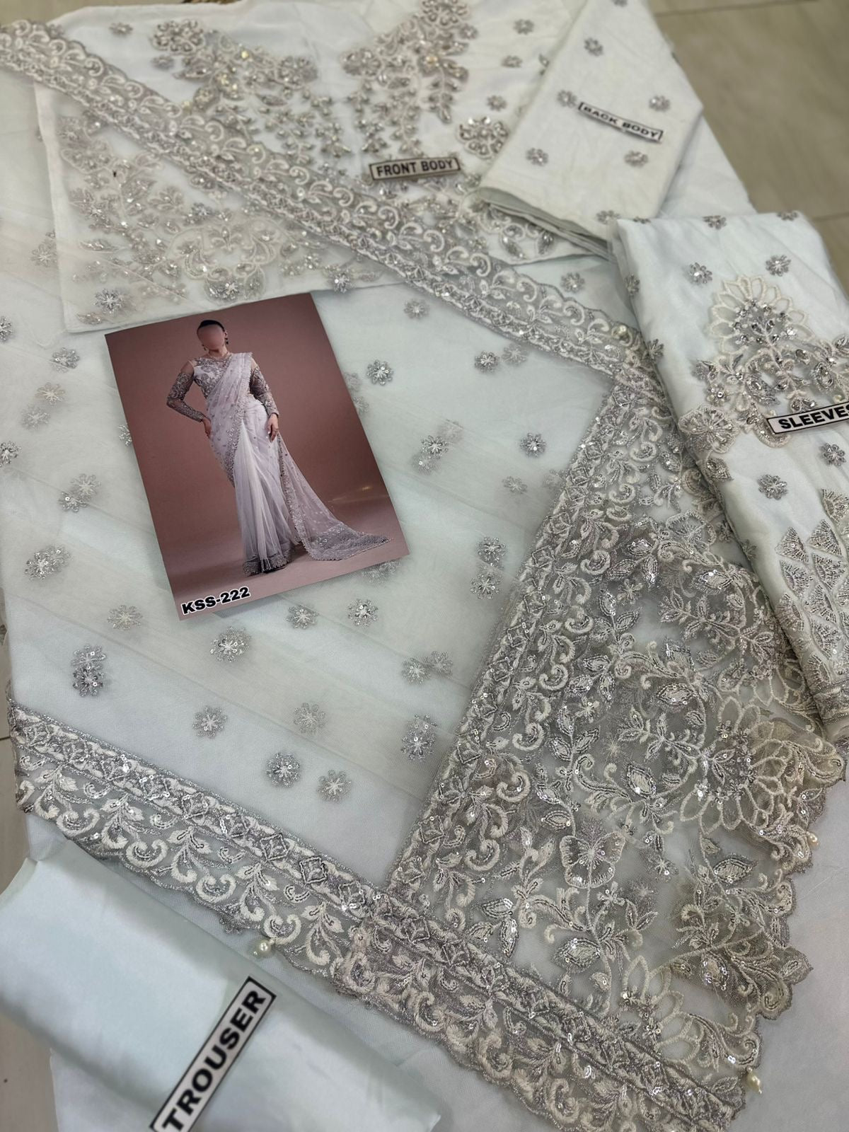 Maria B Net Saree-Aarasta