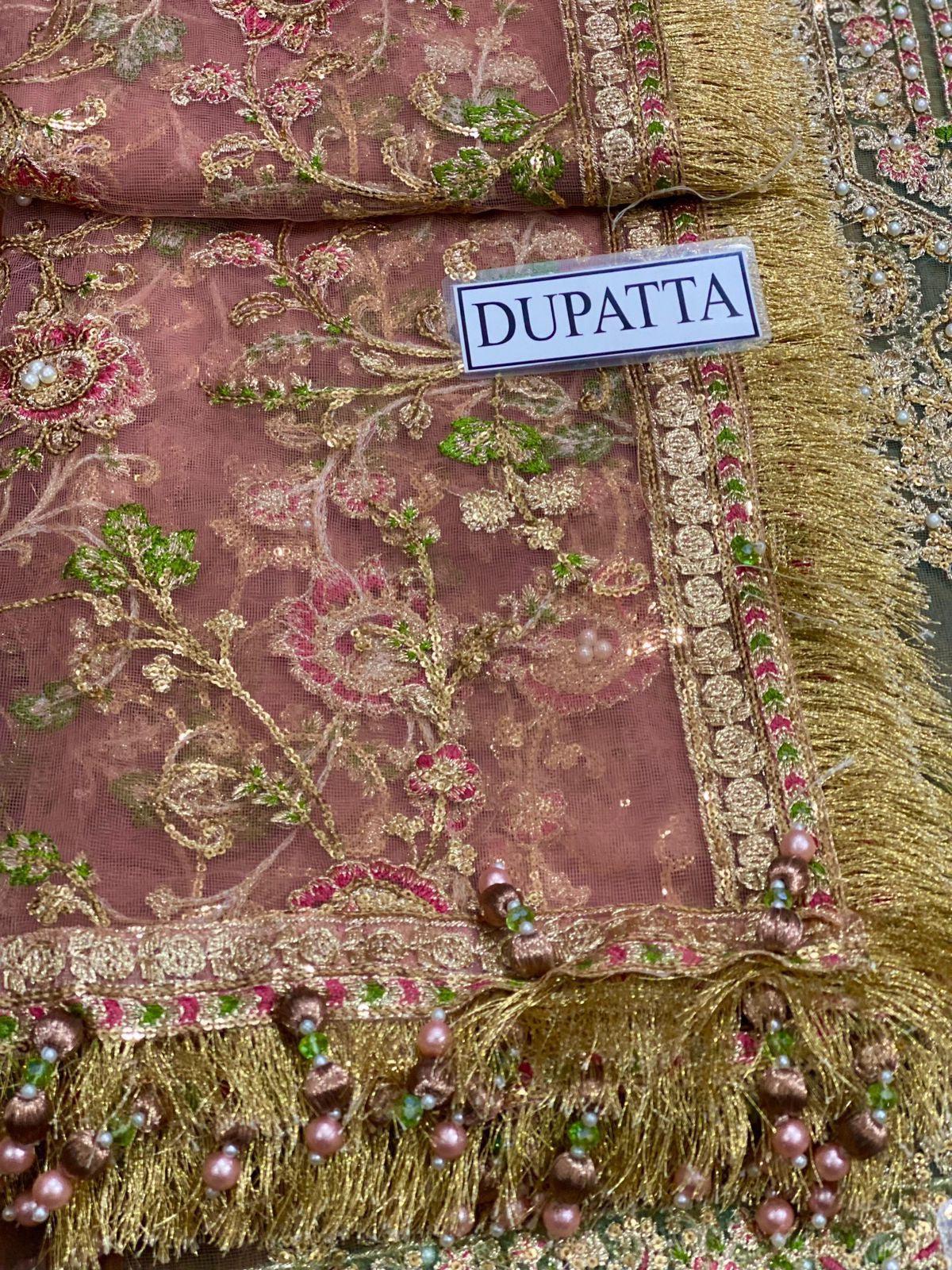Maria B Net Bridal Suit-Aarasta