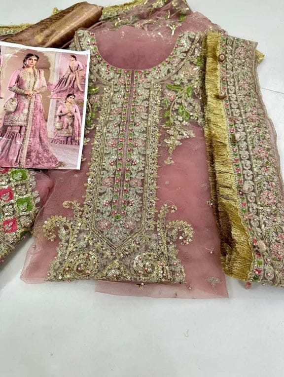 Maria B Net Bridal Suit-Aarasta