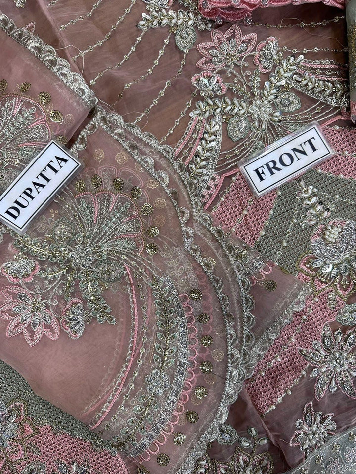 Maria B Organza Bridal Suit-Aarasta