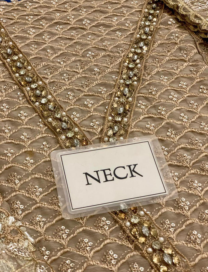 Maria B Chiffon Bridal Suit-Aarasta