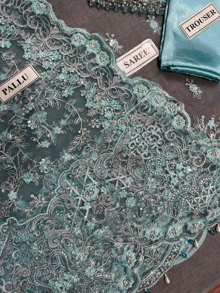 Maria B Net Saree-Aarasta