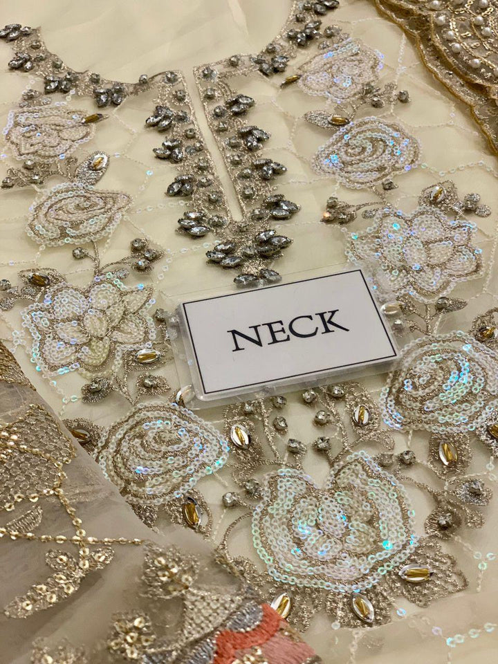 Maria B Organza Bridal Suit-Aarasta