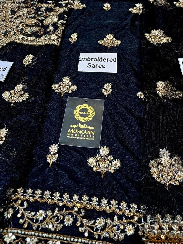 Maria B Net Saree-Aarasta