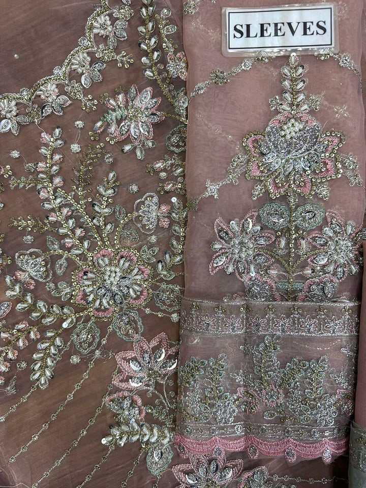 Maria B Organza Bridal Suit-Aarasta