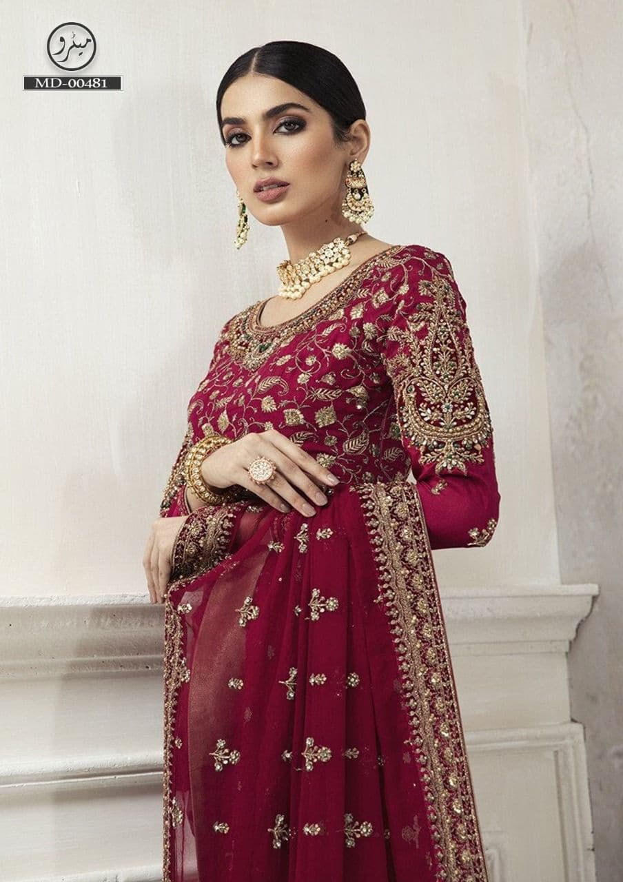 Maria B Net Saree-Aarasta
