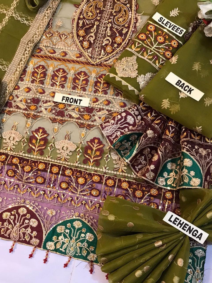 Maria B Organza Suit-Aarasta