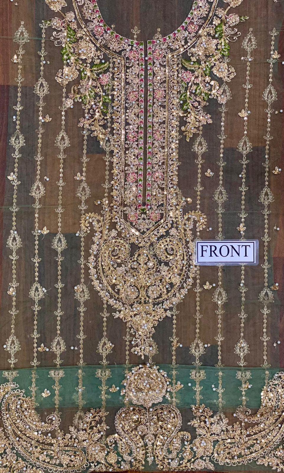 Maria B Net Bridal Suit-Aarasta