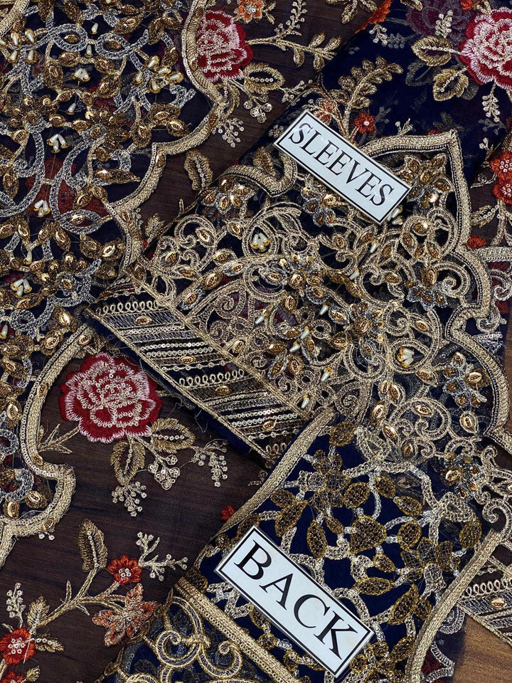 Maria B Organza Bridal Suit-Aarasta