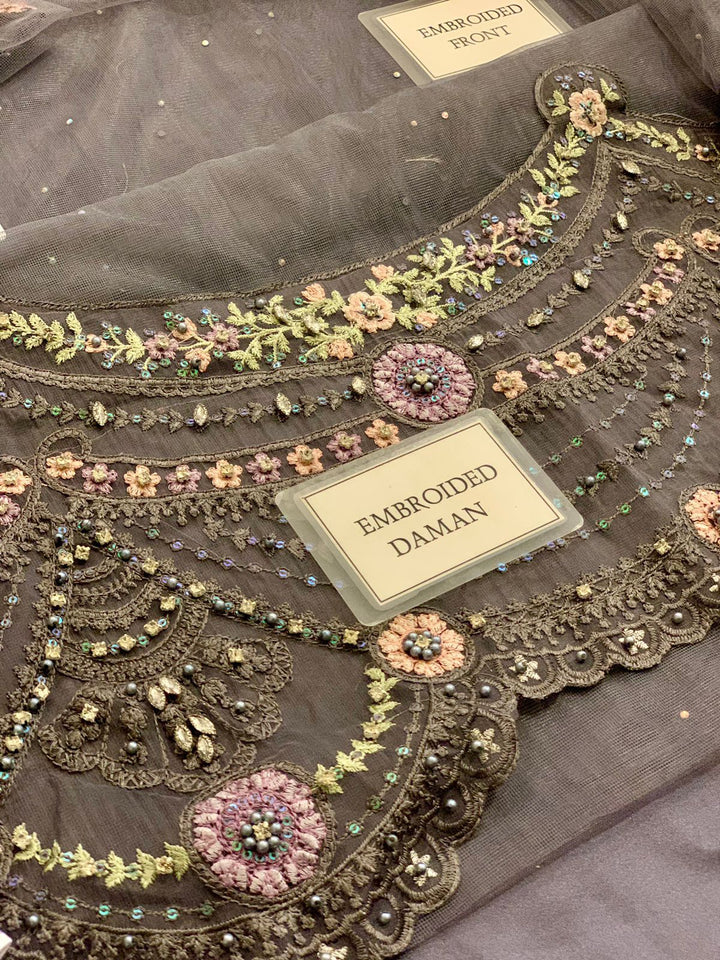 Maria B Net Saree-Aarasta