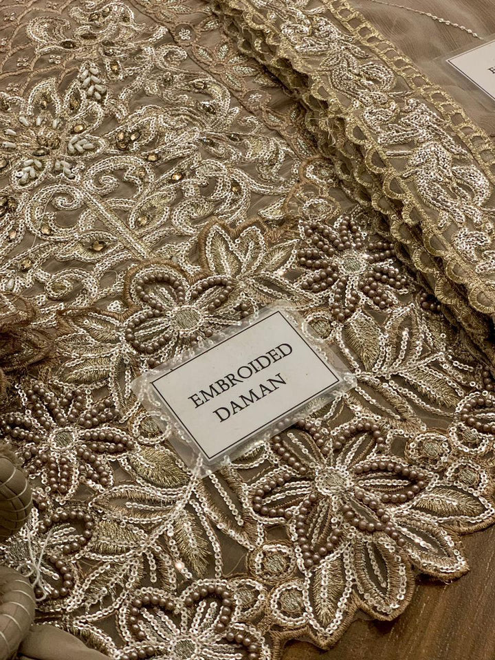 Maria B Chiffon Bridal Suit-Aarasta