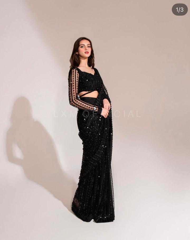 Maria B Net Saree-Aarasta