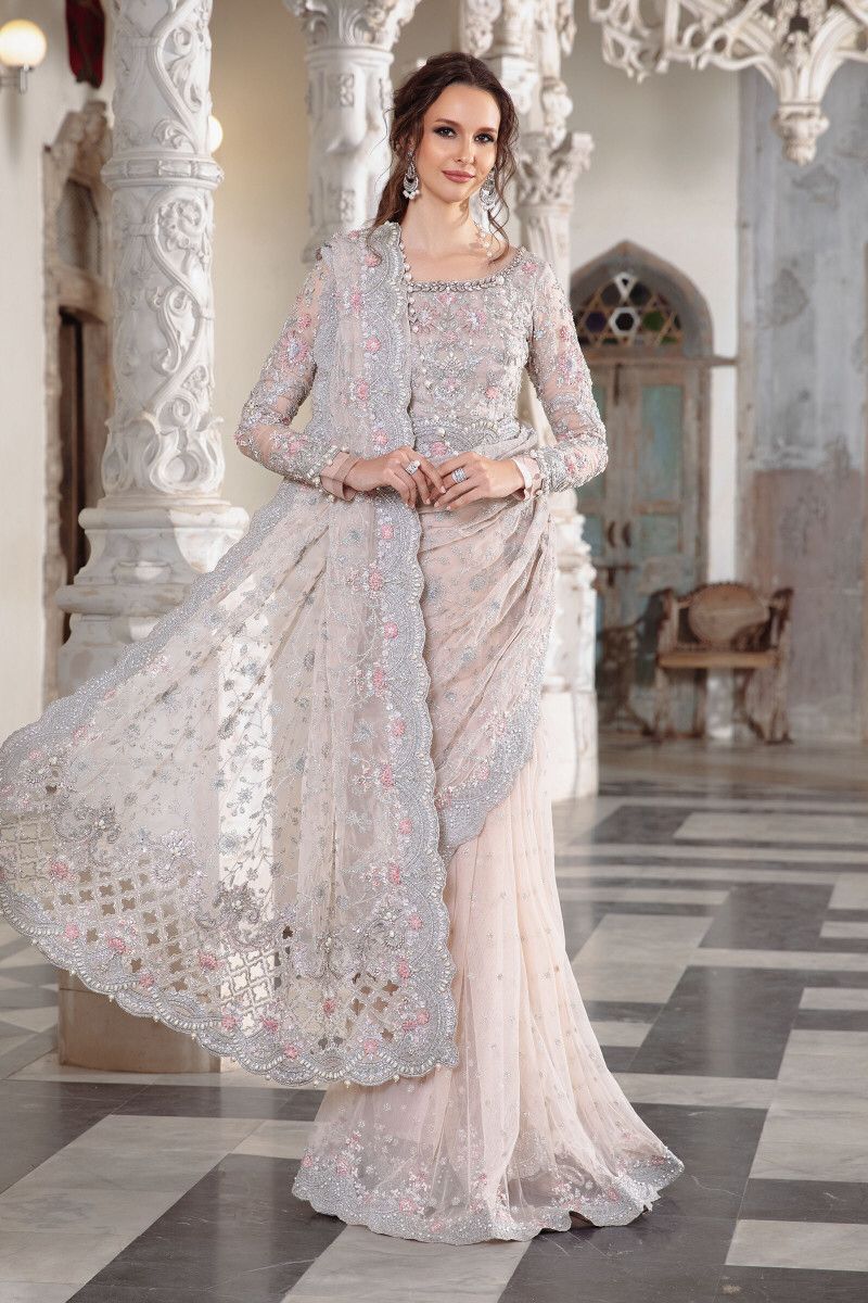 Maria B Net Saree-Aarasta