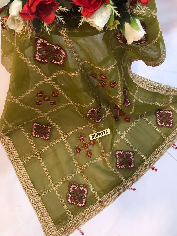 Maria B Organza Suit-Aarasta