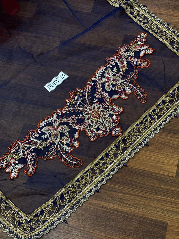 Maria B Organza Bridal Suit-Aarasta