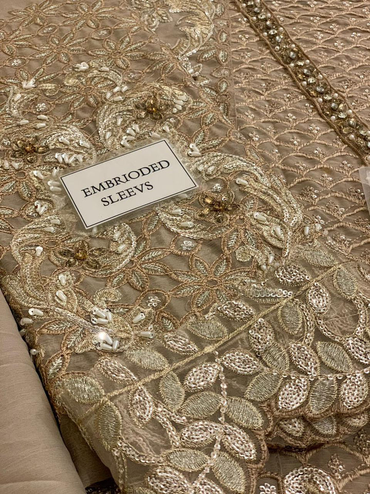 Maria B Chiffon Bridal Suit-Aarasta