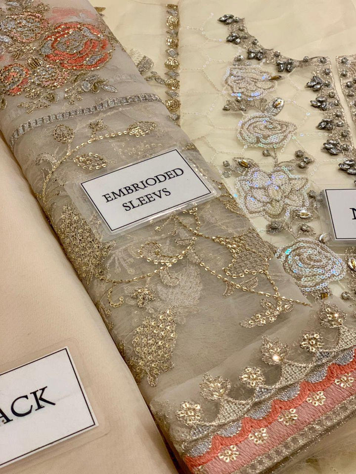 Maria B Organza Bridal Suit-Aarasta