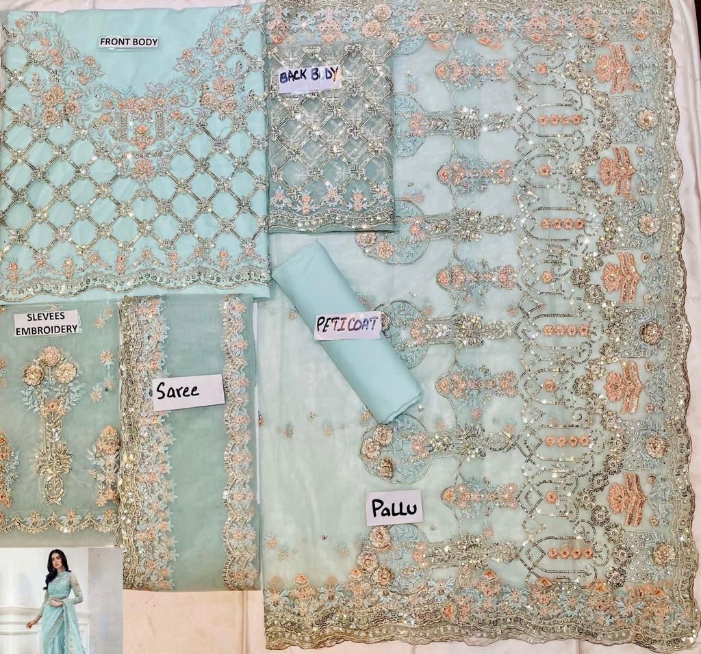 Maria B Net Saree-Aarasta