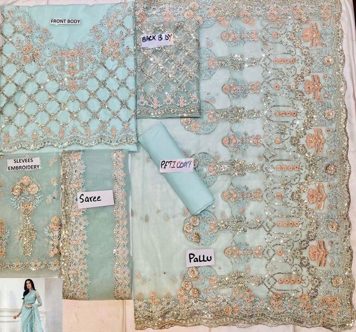 Maria B Net Saree-Aarasta