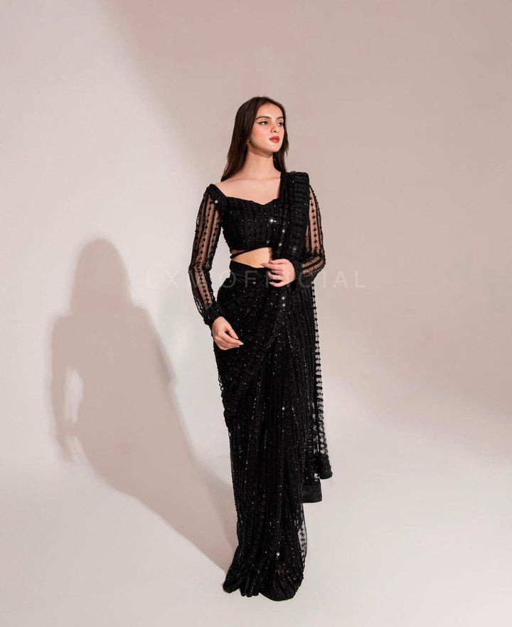 Maria B Net Saree-Aarasta