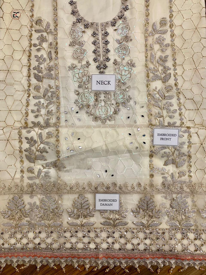 Maria B Organza Bridal Suit-Aarasta