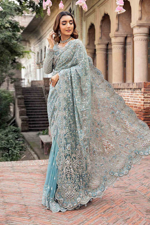 Maria B Net Saree-Ferozi-Net-Sari-Aarasta