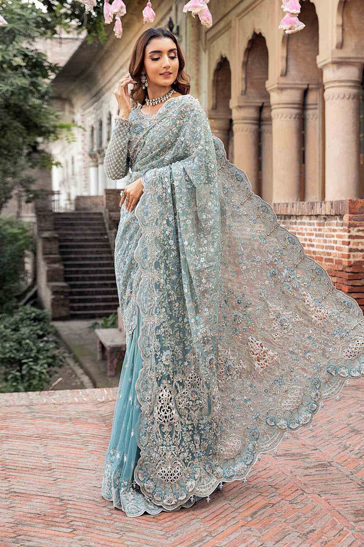Maria B Net Saree-Ferozi-Net-Sari-Aarasta