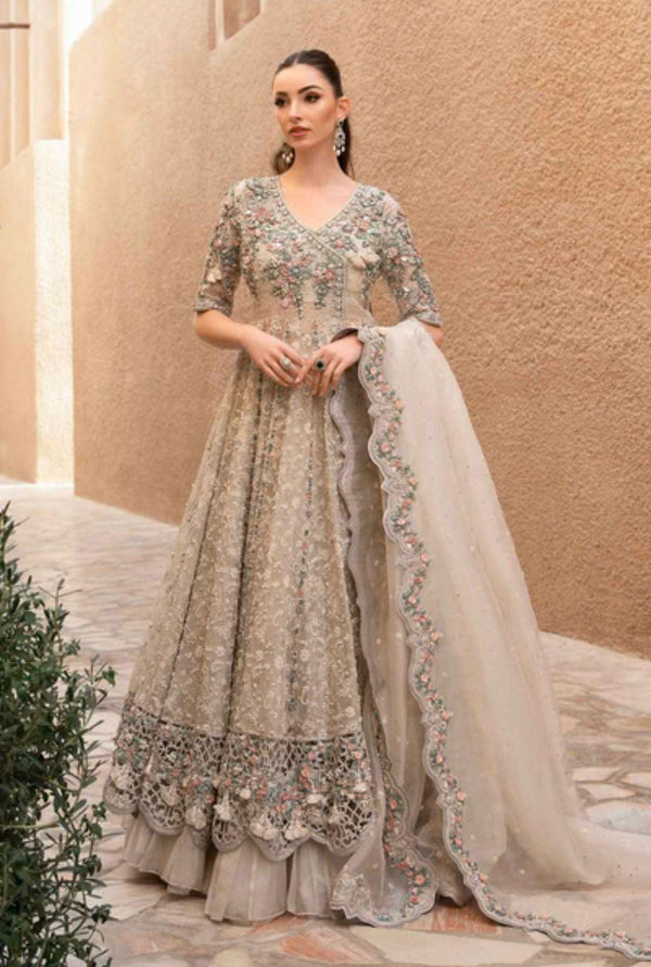 Maria B Net Frock-Net-Skin-Maxi-Aarasta