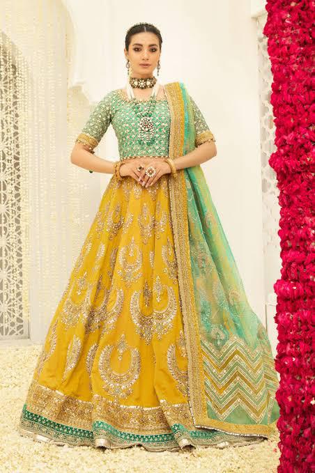 Maria B Net Frock-Net-Yellow-Maxi-Aarasta