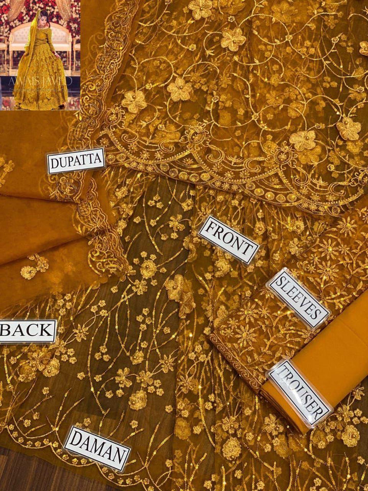 Maryams Net Bridal Suit-Aarasta