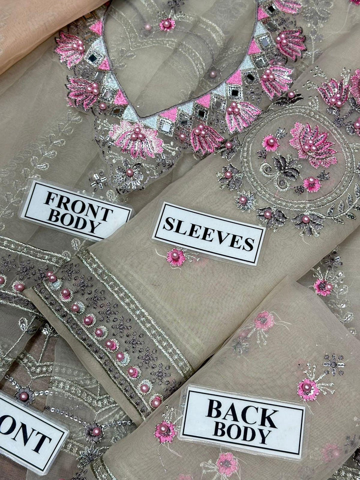 Maryams Organza Bridal Suit-Aarasta