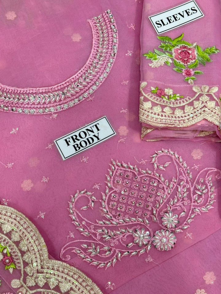 Maya Ali Organza Saree-Aarasta